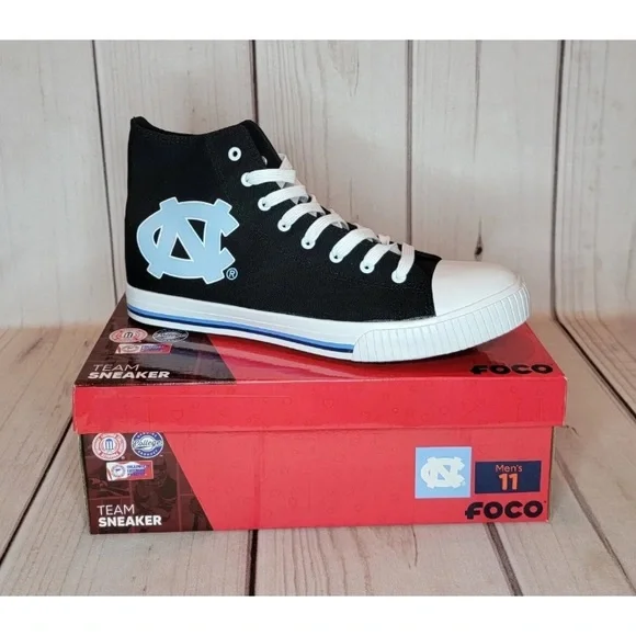 Shoes North Carolina Tar Heels Unc Mens Size 11 Logo Foco Canvas